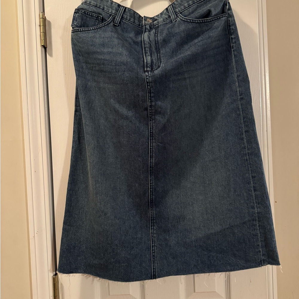 Joe's Jeans Dark Blue Denim Pencil Skirt